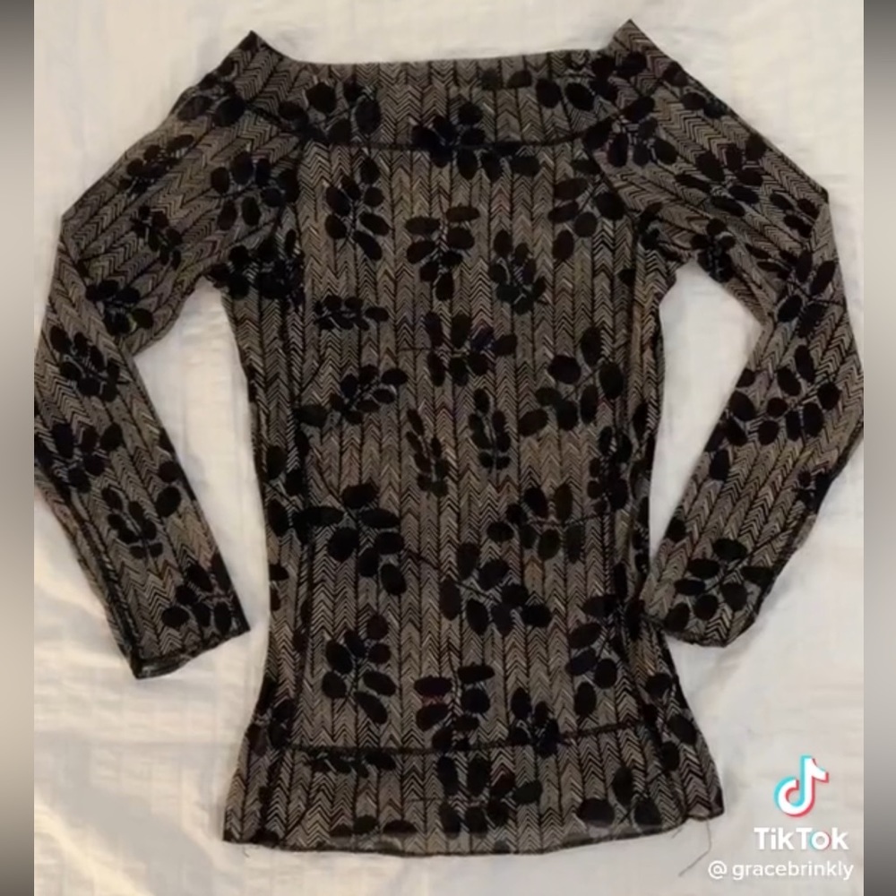 y2k the limited mesh leaf top